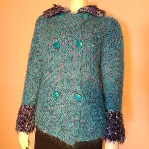 Handmade mohair artist sweater